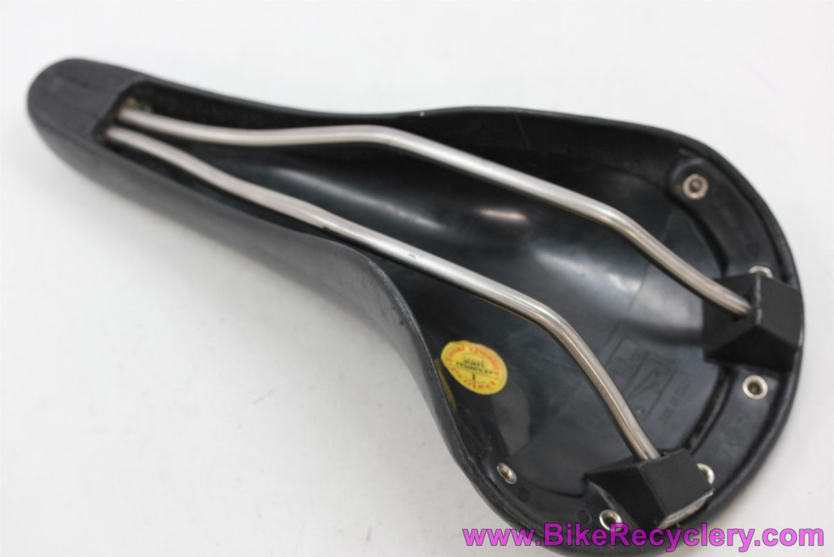 San Marco Regal Titanio Saddle: 1994 Original! -Black Textured Smooth Leather - Ti Rails & Rivets (Near MINT+)