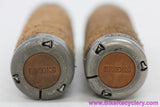 Brooks Plump Leather Ring Grips: Honey Brown - Lock On - End Caps (EXC)