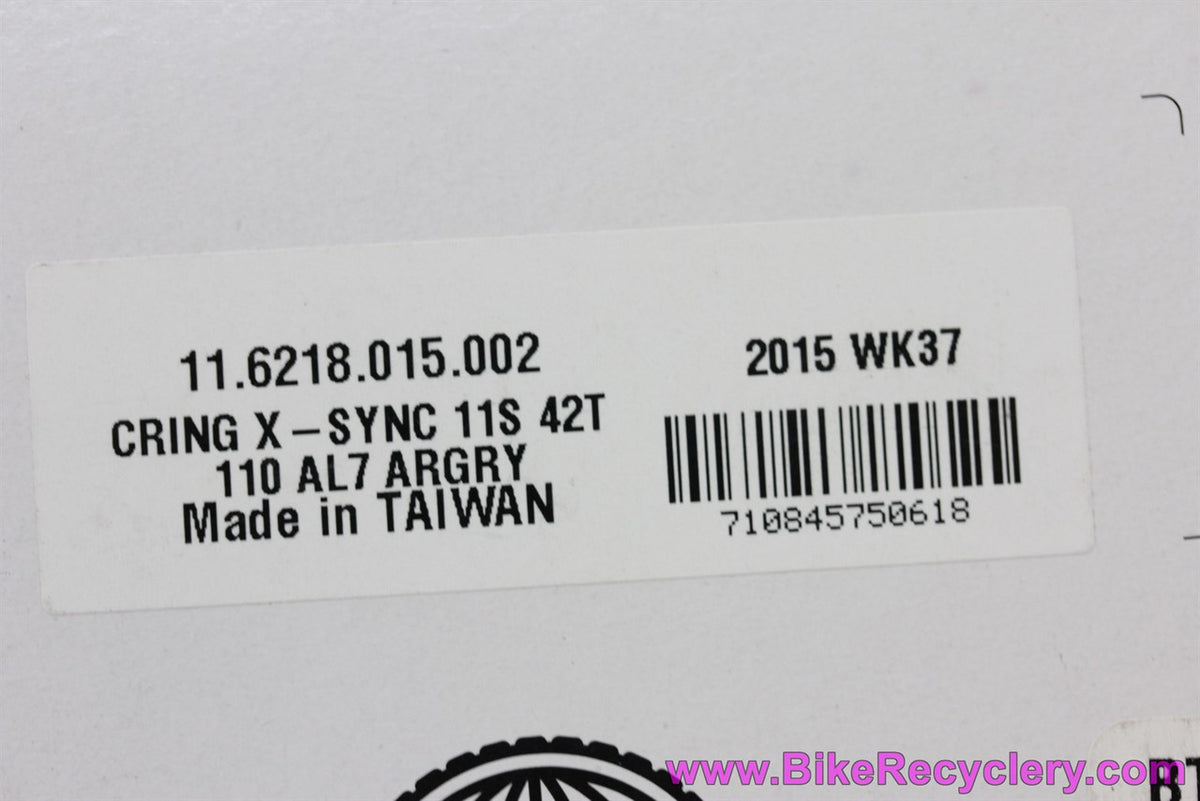 SRAM X-Sync 42T 11s Chainring: 110mm BCD - Narrow Wide (NEW)