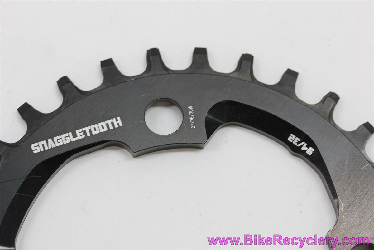 Blackspire Snaggletooth Narrow/Wide Chainring: 32t x 94mm - 1x 11s - Black (NEW)