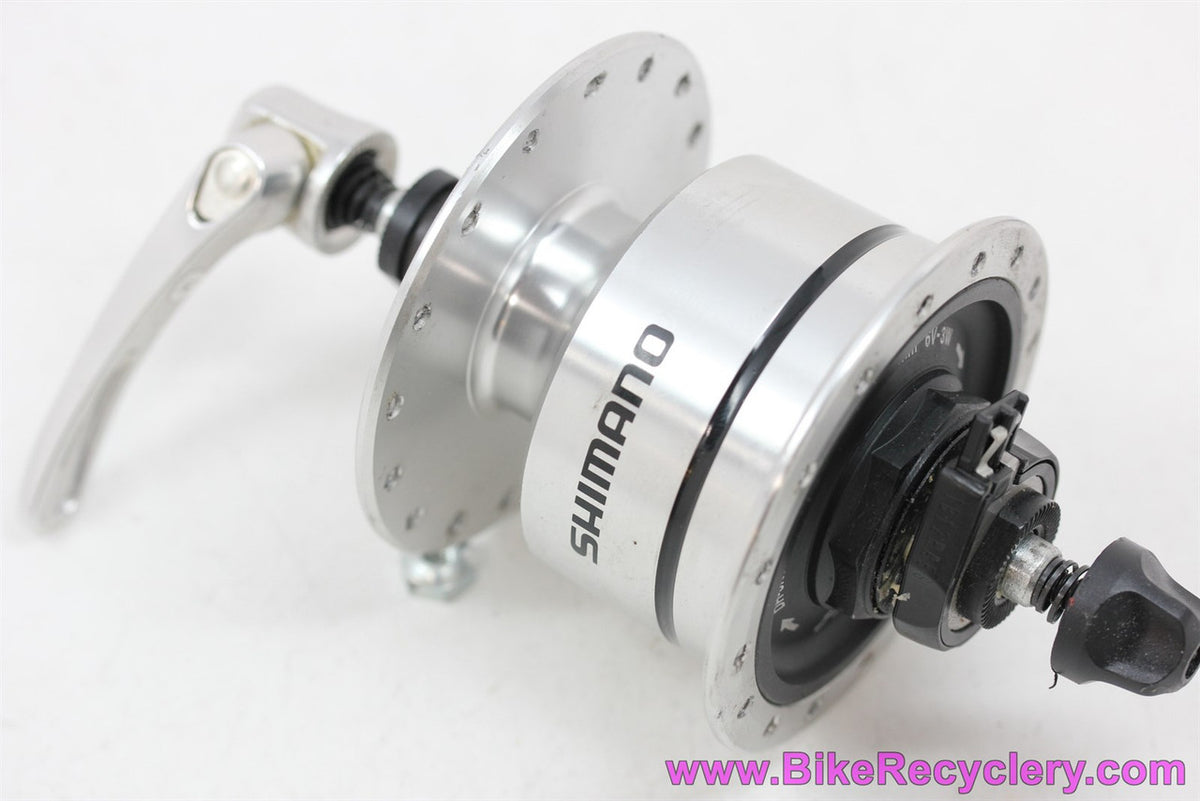 Shimano Nexus DH-3N72 Dynamo Front Hub: 32H - Silver (new take-off)