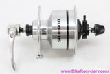Shimano Nexus DH-3N72 Dynamo Front Hub: 32H - Silver (new take-off)