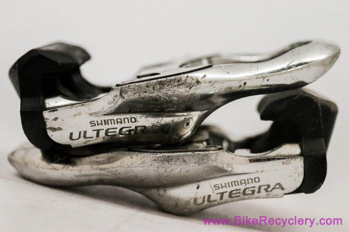 Shimano Ultegra PD-6620 SPD-SL Road Pedals: Silver (Perfect Bearings)