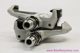 Shimano Dura Ace PD-7401 Clipless Pedals: Grey (R: Low Miles Perf Bearings, L: Average)