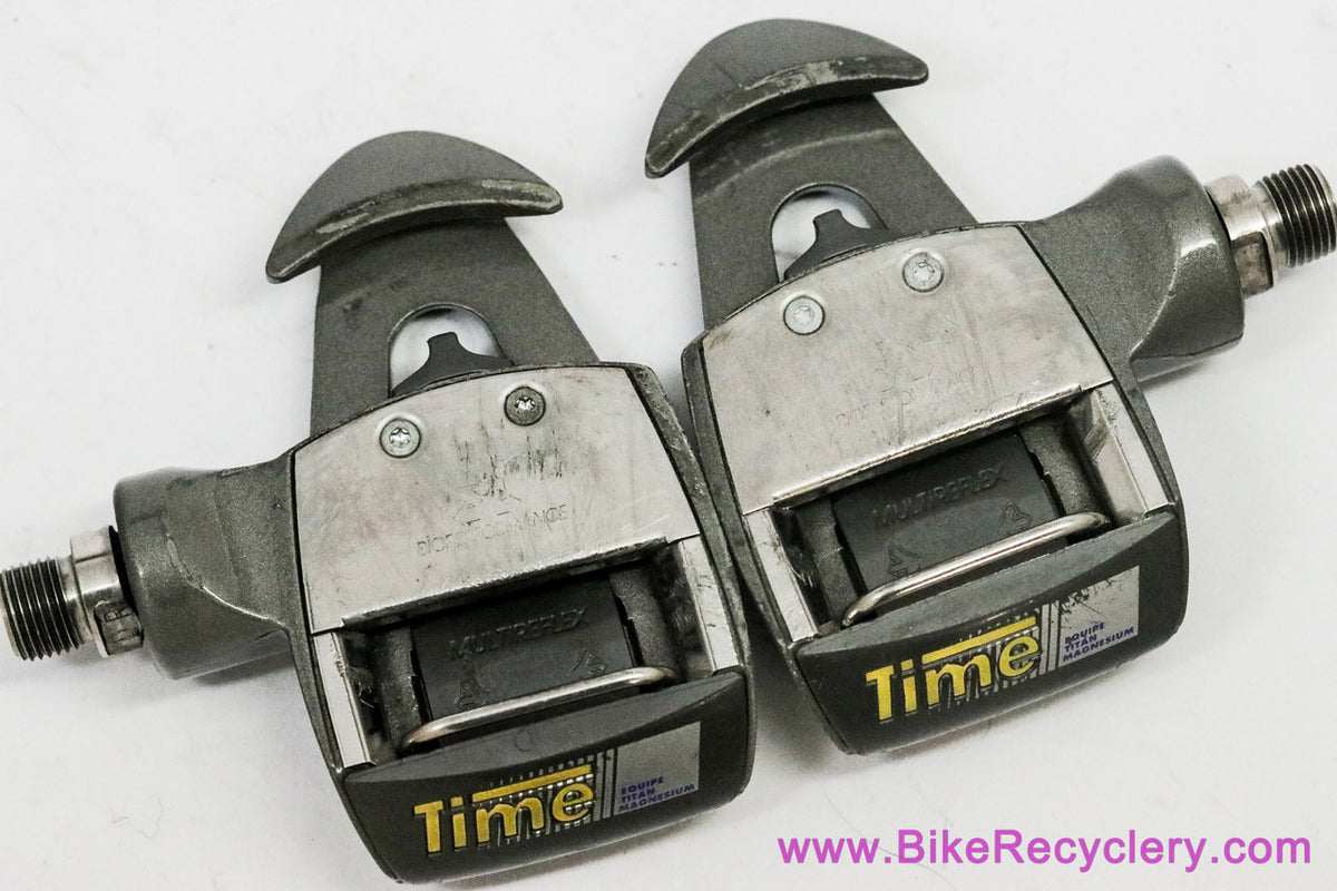 Time Equipe Titan Magnesium Pedals: Vintage 1990's - Grey (Barely Used Near Mint+)