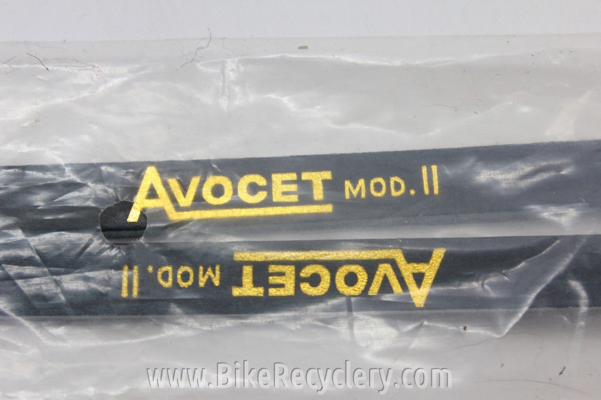 NIB/NOS Avocet Mod II (2) Toe Straps: Black Leather