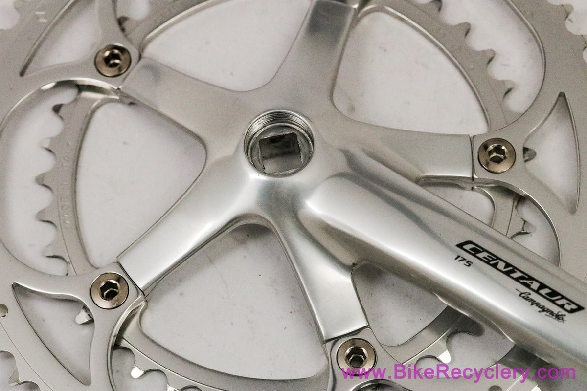 NOS Campagnolo Centaur 10 Speed Crankset: Square Taper - 175mm x 53/39t - Silver (Take-Off)