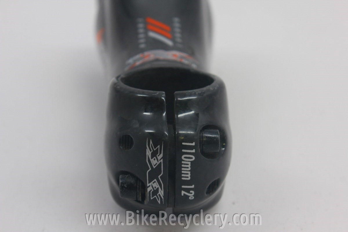 Bontrager XXX Race Lite Carbon Stem: 110mm x 31.8, 12 Degree, Black
