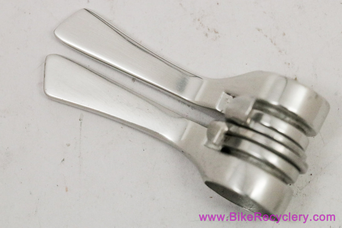 Campagnolo C-Record Friction Downtube Shifters: 1st Gen #0118074 (Near Mint+)