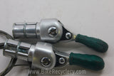 Suntour BarCon Bar End Shifters: GREEN CAMPAGNOLO COVERS 5/6/7 speed Retro Friction