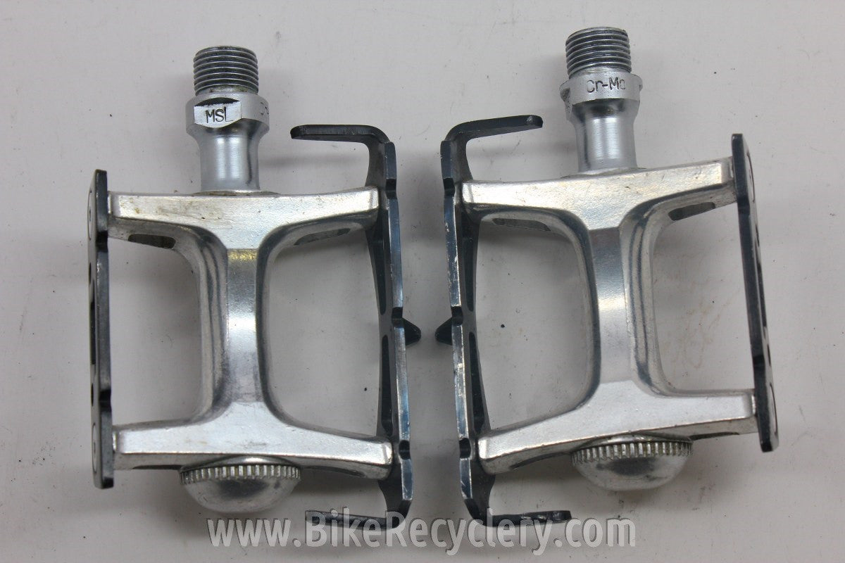 Specialized Track Pedals; 1980's Black/Silver