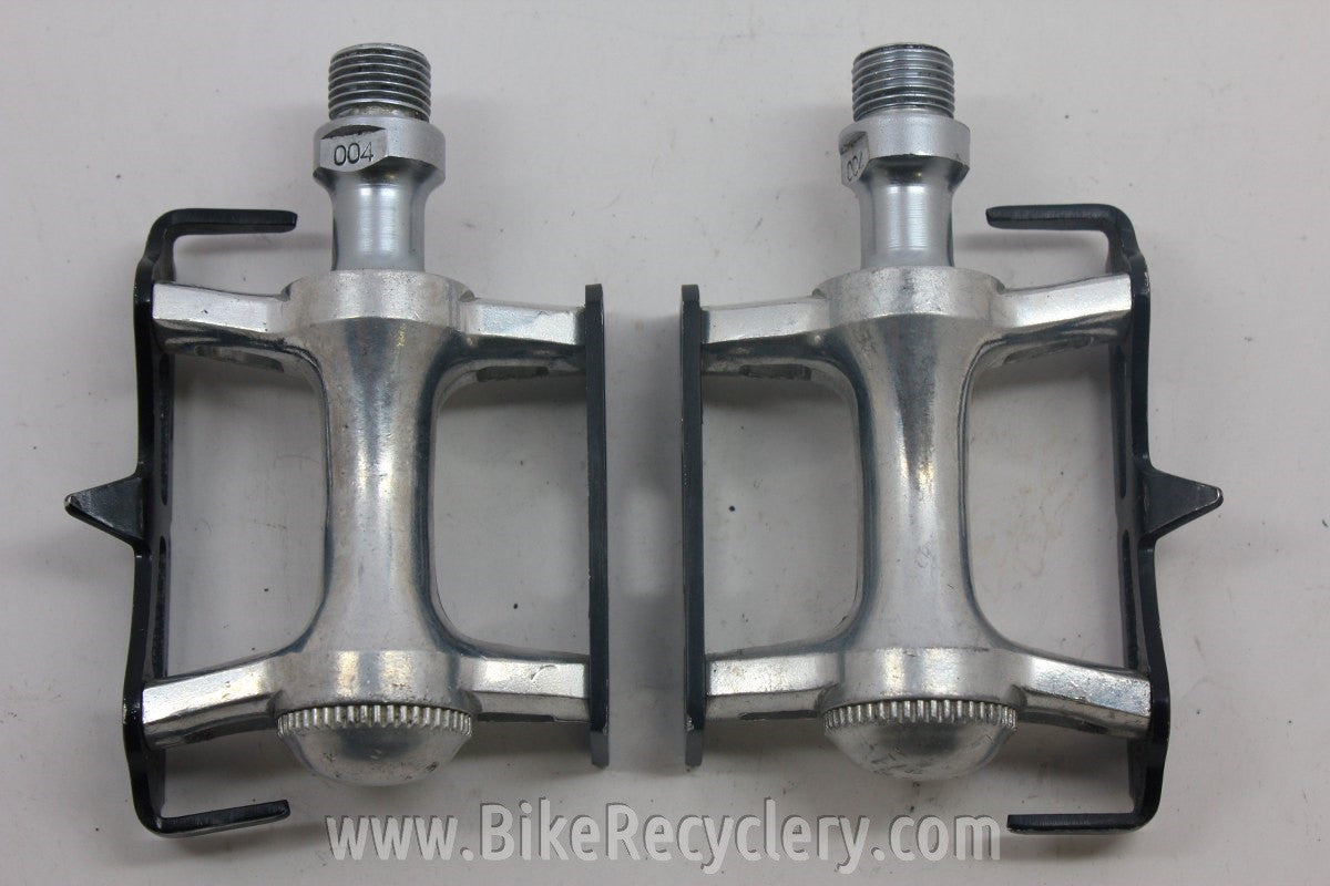 Specialized Track Pedals; 1980's Black/Silver
