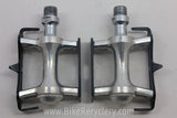 Specialized Track Pedals; 1980's Black/Silver