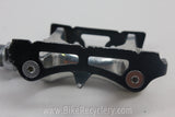 Specialized Track Pedals; 1980's Black/Silver