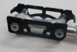 Specialized Track Pedals; 1980's Black/Silver