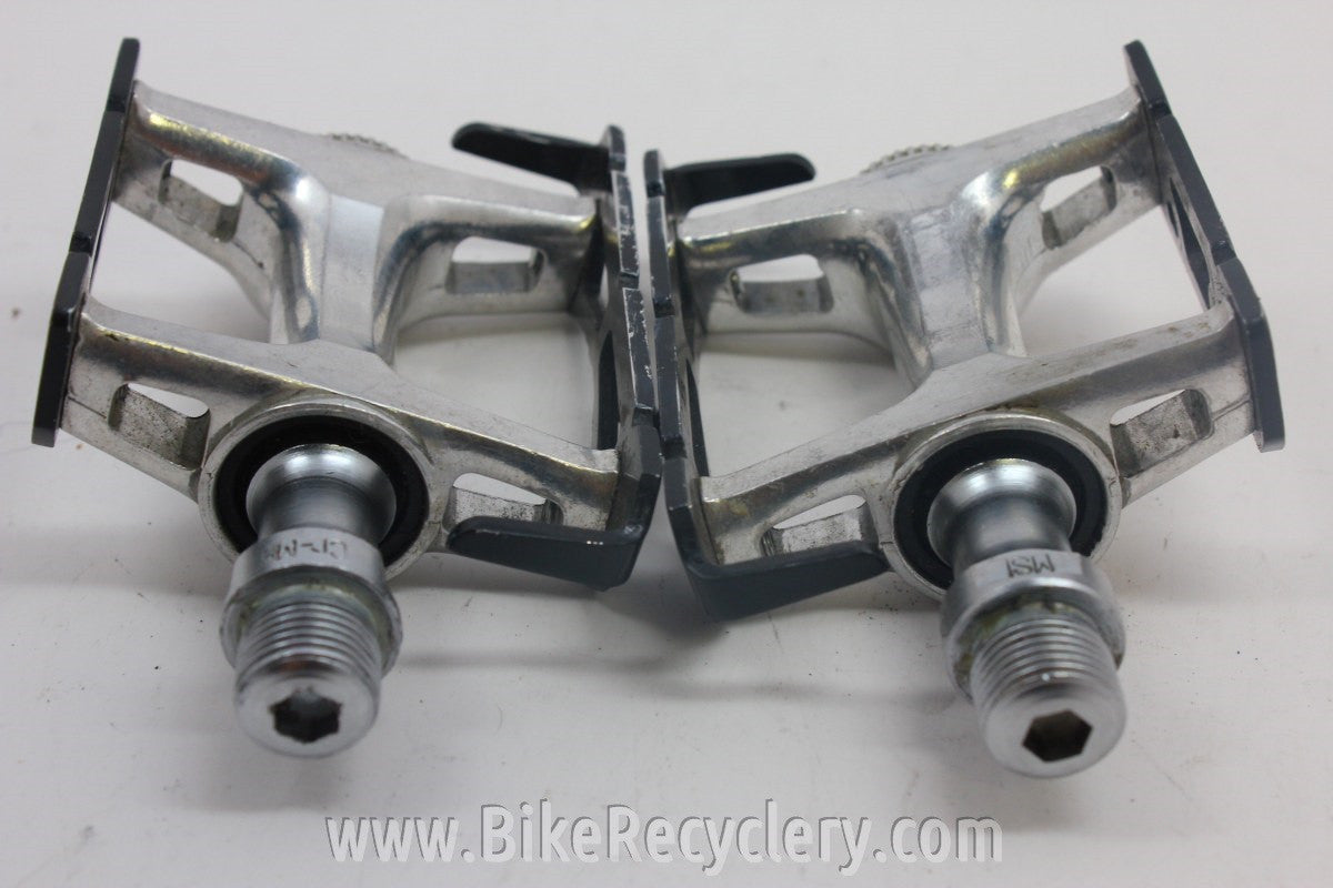 Specialized Track Pedals; 1980's Black/Silver