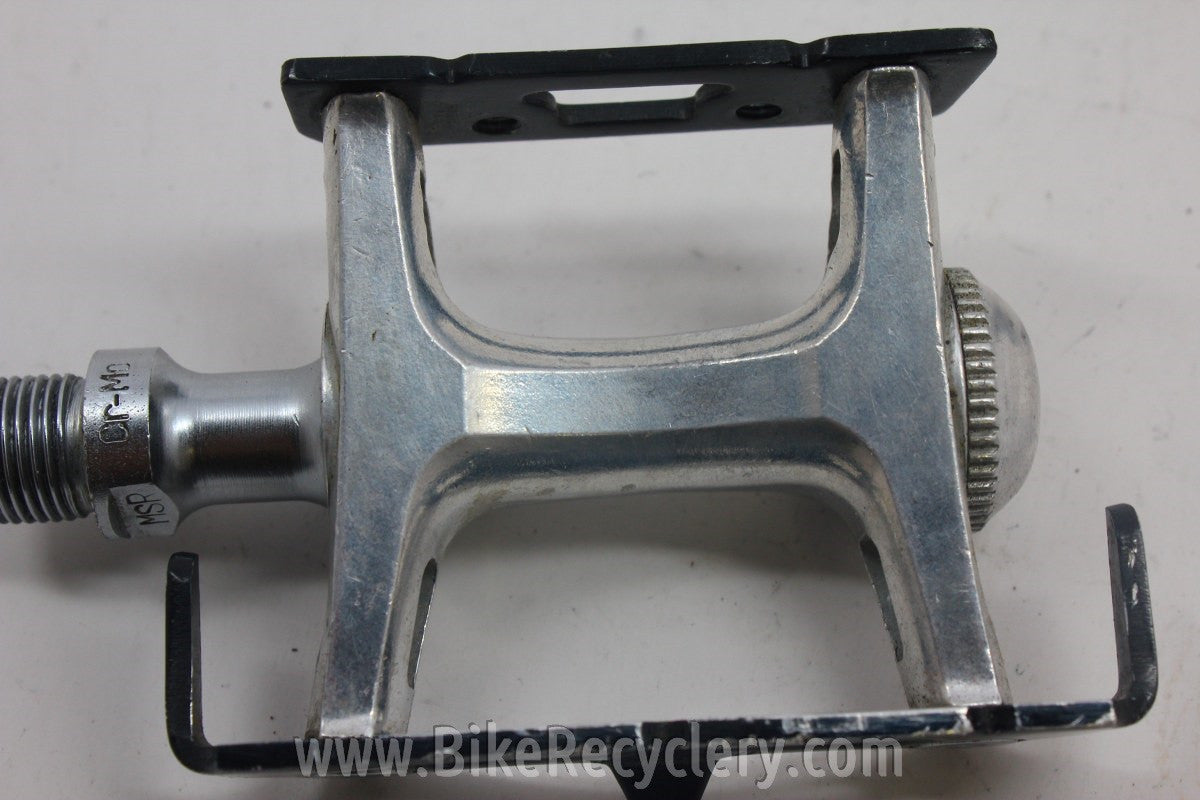 Specialized Track Pedals; 1980's Black/Silver