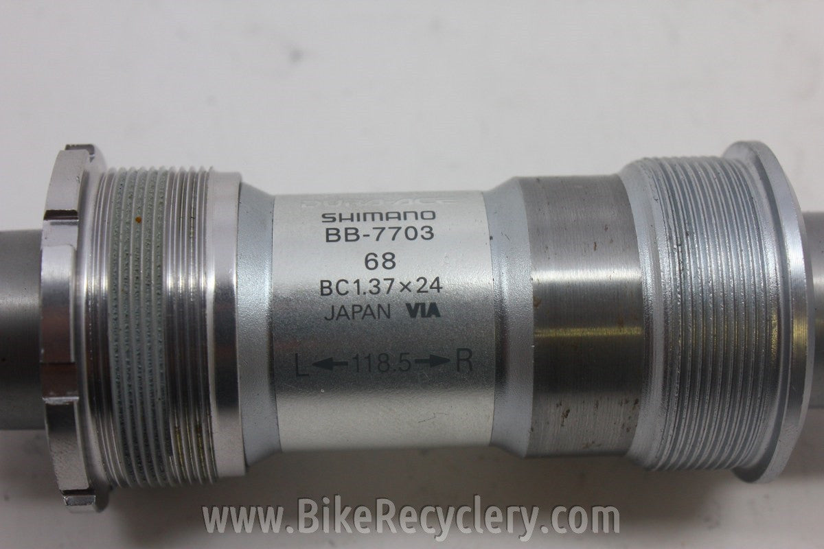NOS Shimano Dura Ace BB-7703 Bottom Bracket: TRIPLE 118.5mm