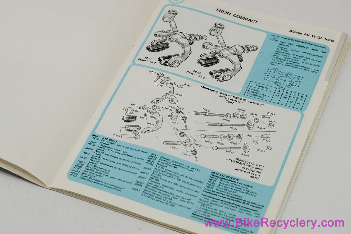 CLB Brakes Catalog:1970's 1980's - French (Mint Slight Cover Wear)