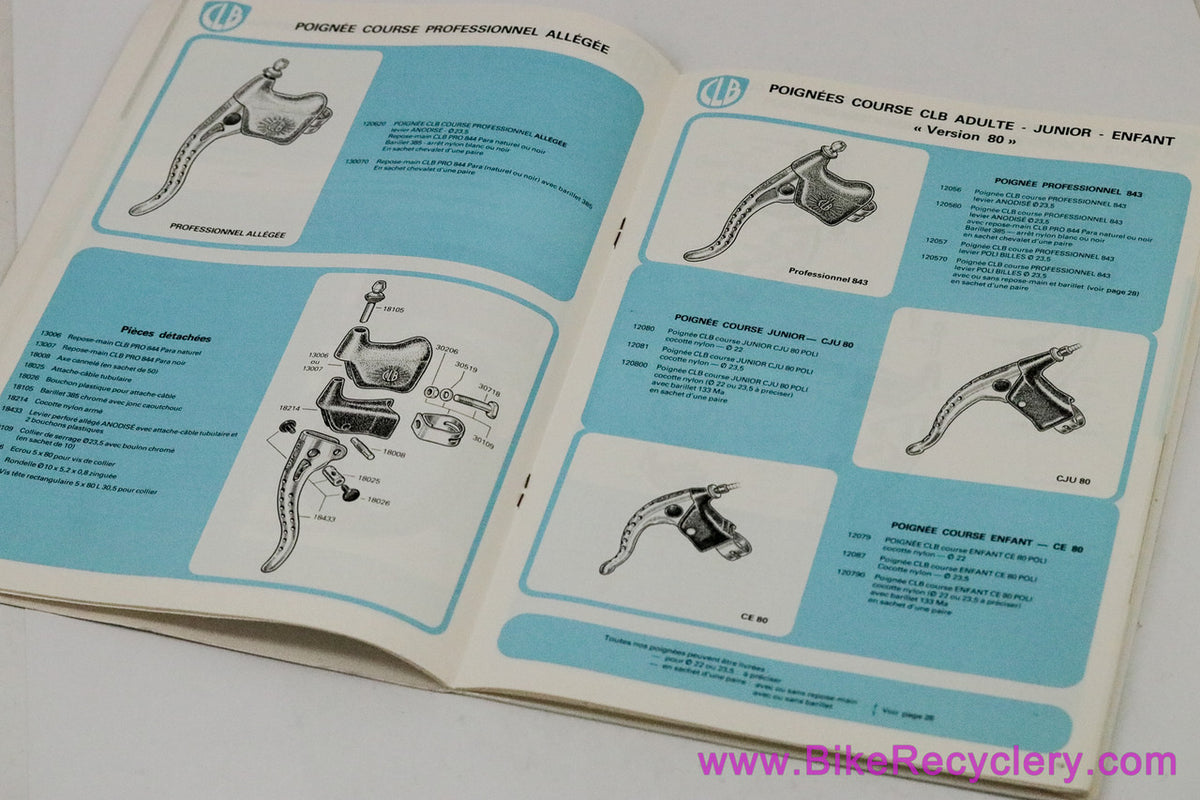 CLB Brakes Catalog:1970's 1980's - French (Mint Slight Cover Wear)