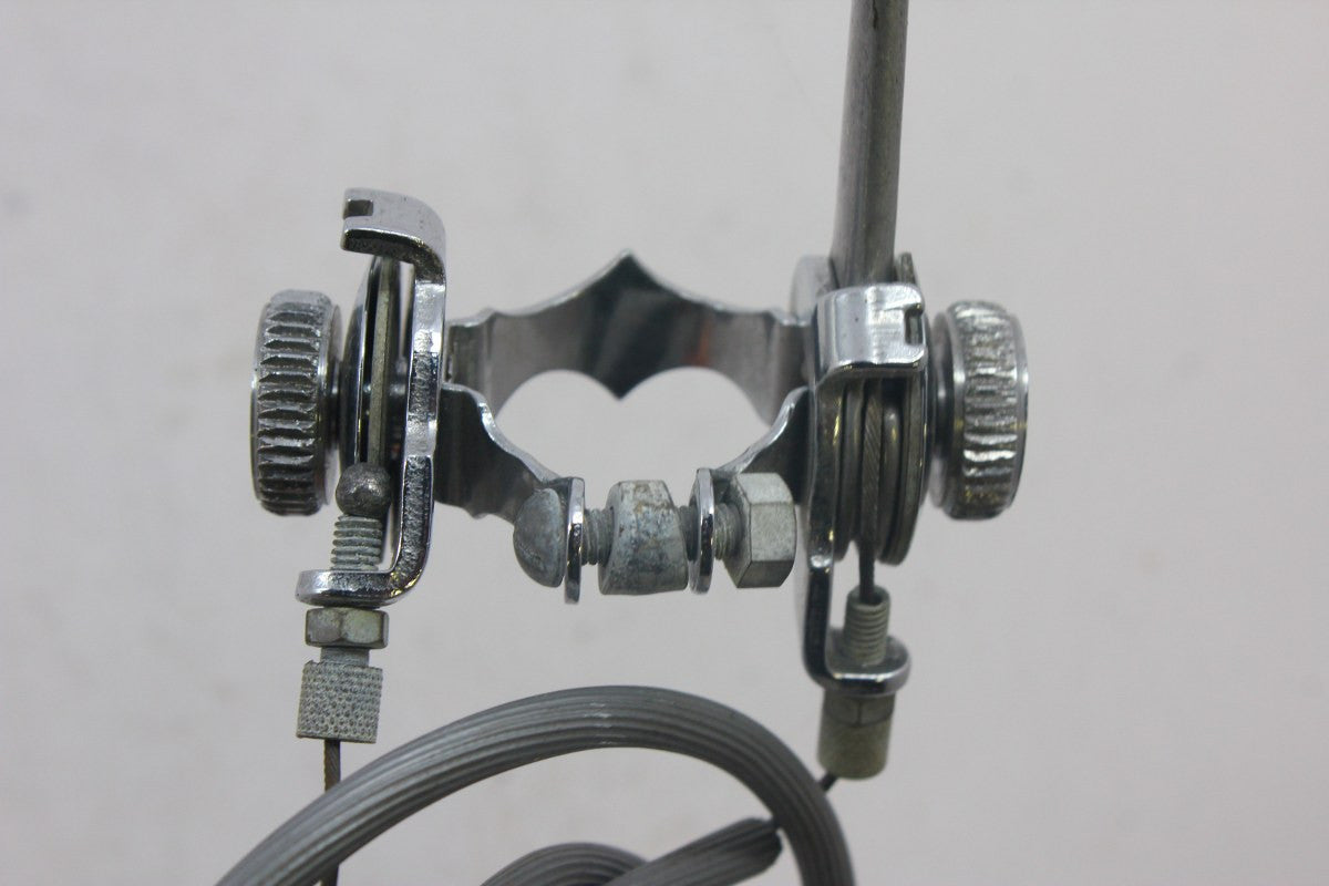 Cyclo Benelux Super 60 Shifter & Original Cable: Clamp On, 1960's MINT