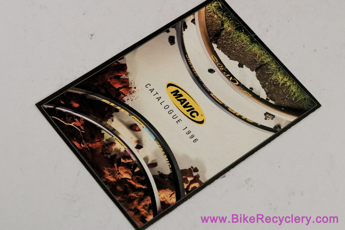 1996 Mavic Rim Catalog Lot: Full Size + Brochure & Wheel Building Guide (Mint & Average)