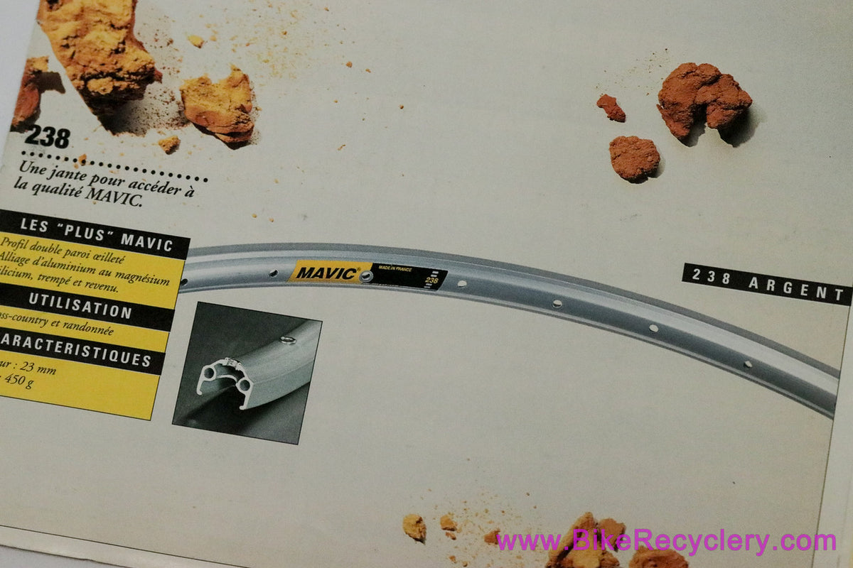 1996 Mavic Rim Catalog Lot: Full Size + Brochure & Wheel Building Guide (Mint & Average)
