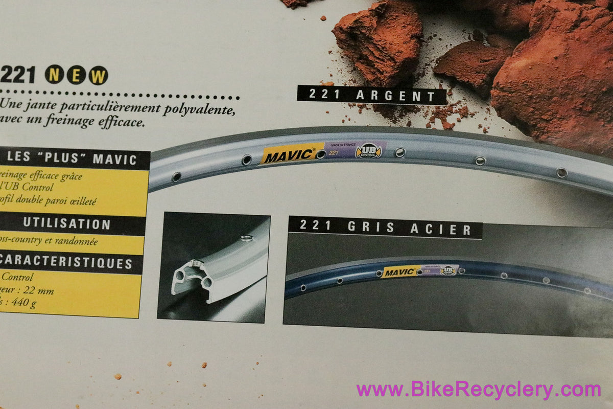 1996 Mavic Rim Catalog Lot: Full Size + Brochure & Wheel Building Guide (Mint & Average)