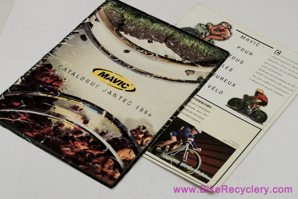 1996 Mavic Rim Catalog Lot: Full Size + Brochure & Wheel Building Guide (Mint & Average)