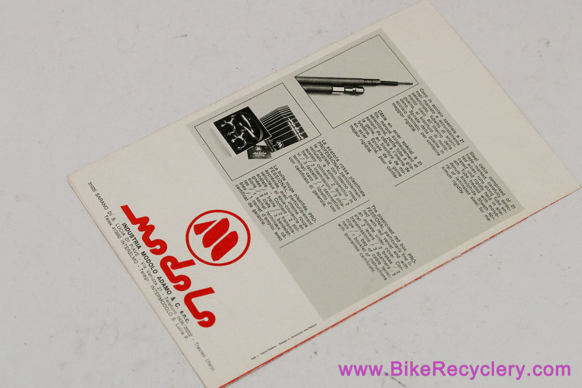 Modolo Brakes Catalog/Brochure: 1980's (MINT)