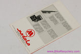Modolo Brakes Catalog/Brochure: 1980's (MINT)