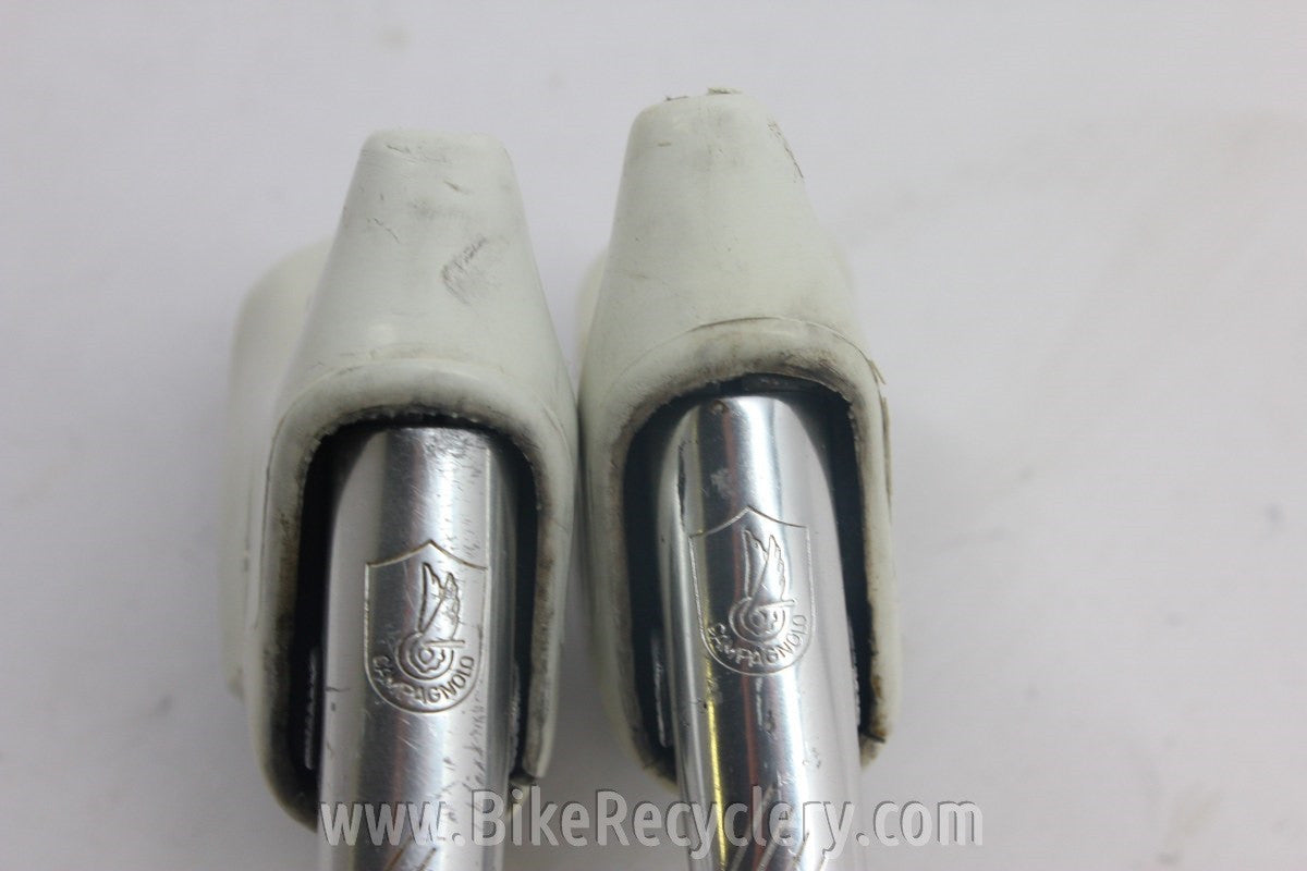 Campagnolo C-Record Brake Levers: Clean White Hoods, 1st Gen