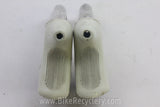 Campagnolo C-Record Brake Levers: Clean White Hoods, 1st Gen