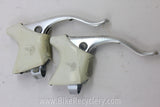 Campagnolo C-Record Brake Levers: Clean White Hoods, 1st Gen