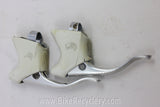 Campagnolo C-Record Brake Levers: Clean White Hoods, 1st Gen