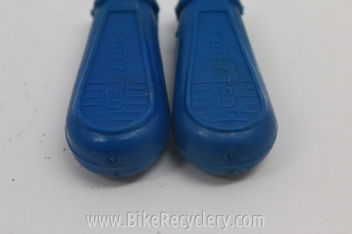 NOS Campagnolo Bar End Shifter Rubber Covers: Blue (pair)