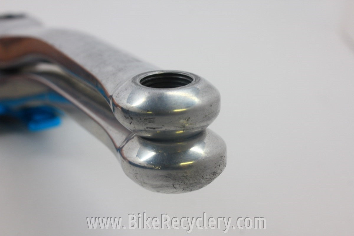 Cook Brothers E-Type Crankset: Polished w/ Blue Spider, 176mm, 94/58 BCD