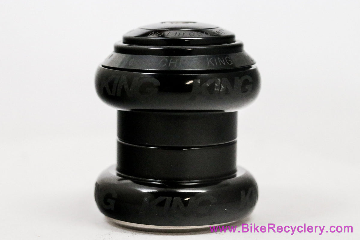 Chris King 1 1/8" NoThreadSet Threadless Headset: Sotto Voce Black (Near Mint+ LOW Miles)