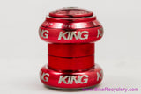 Chris King 1 1/8" NoThreadSet Threadless Headset: Red - Bold (Near Mint)
