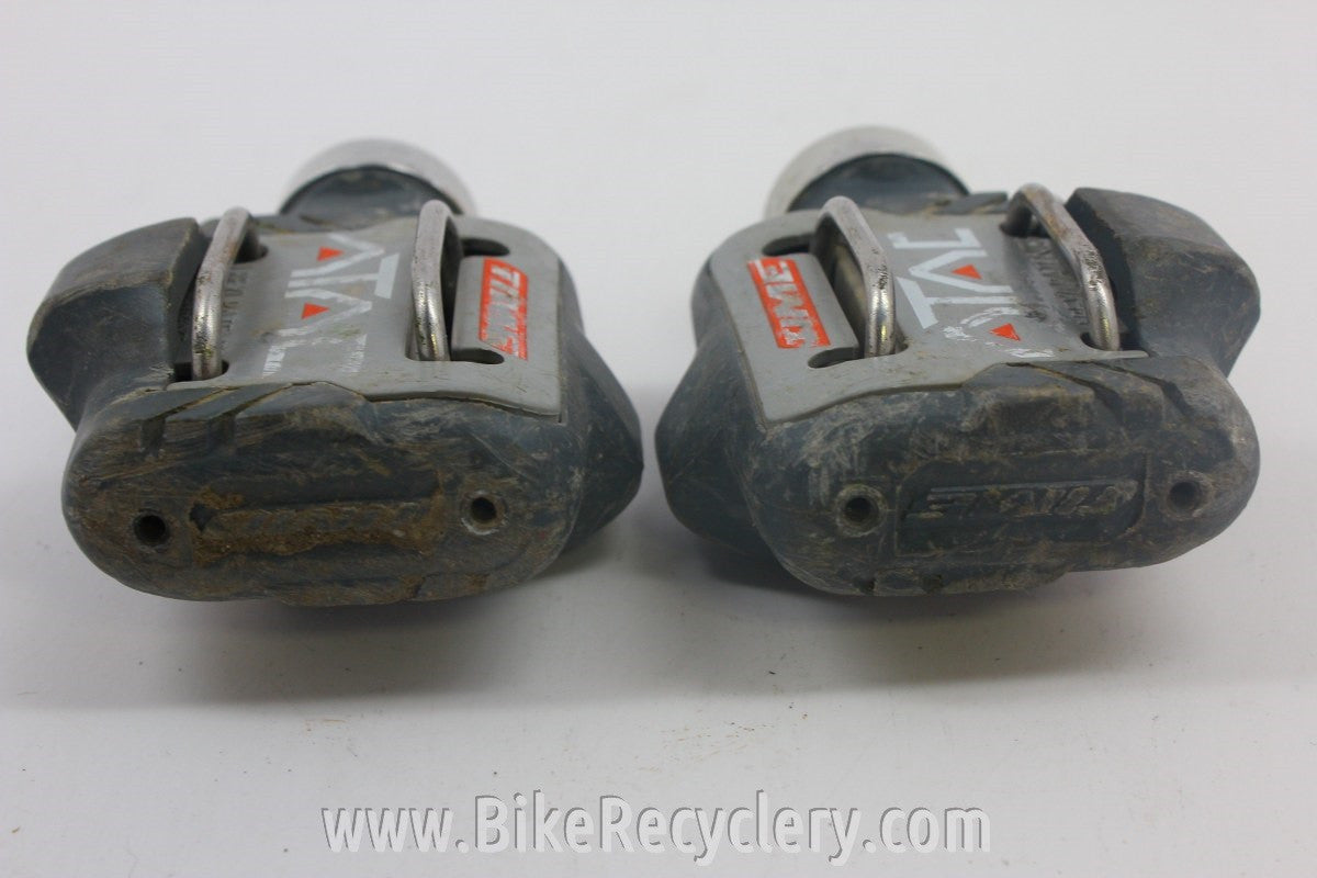Vintage Time A.T.A.C. Clipless Pedals: 1990's, Gray/Black