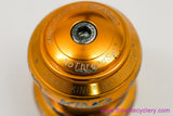Chris King 1 1/8" NoThreadSet Threadless Headset: Gold- Bold
