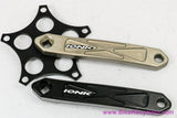 Ionic Billy / B2 Bomber 1x Crank Arms: CNC Machined Rarity! 172.5mm x 130mm - Black & Gold - 1990's/2000's (Near Mint++ LOW MILES)