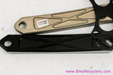Ionic Billy / B2 Bomber 1x Crank Arms: CNC Machined Rarity! 172.5mm x 130mm - Black & Gold - 1990's/2000's (Near Mint++ LOW MILES)