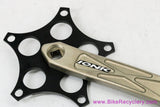 Ionic Billy / B2 Bomber 1x Crank Arms: CNC Machined Rarity! 172.5mm x 130mm - Black & Gold - 1990's/2000's (Near Mint++ LOW MILES)