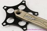 Ionic Billy / B2 Bomber 1x Crank Arms: CNC Machined Rarity! 172.5mm x 130mm - Black & Gold - 1990's/2000's (Near Mint++ LOW MILES)