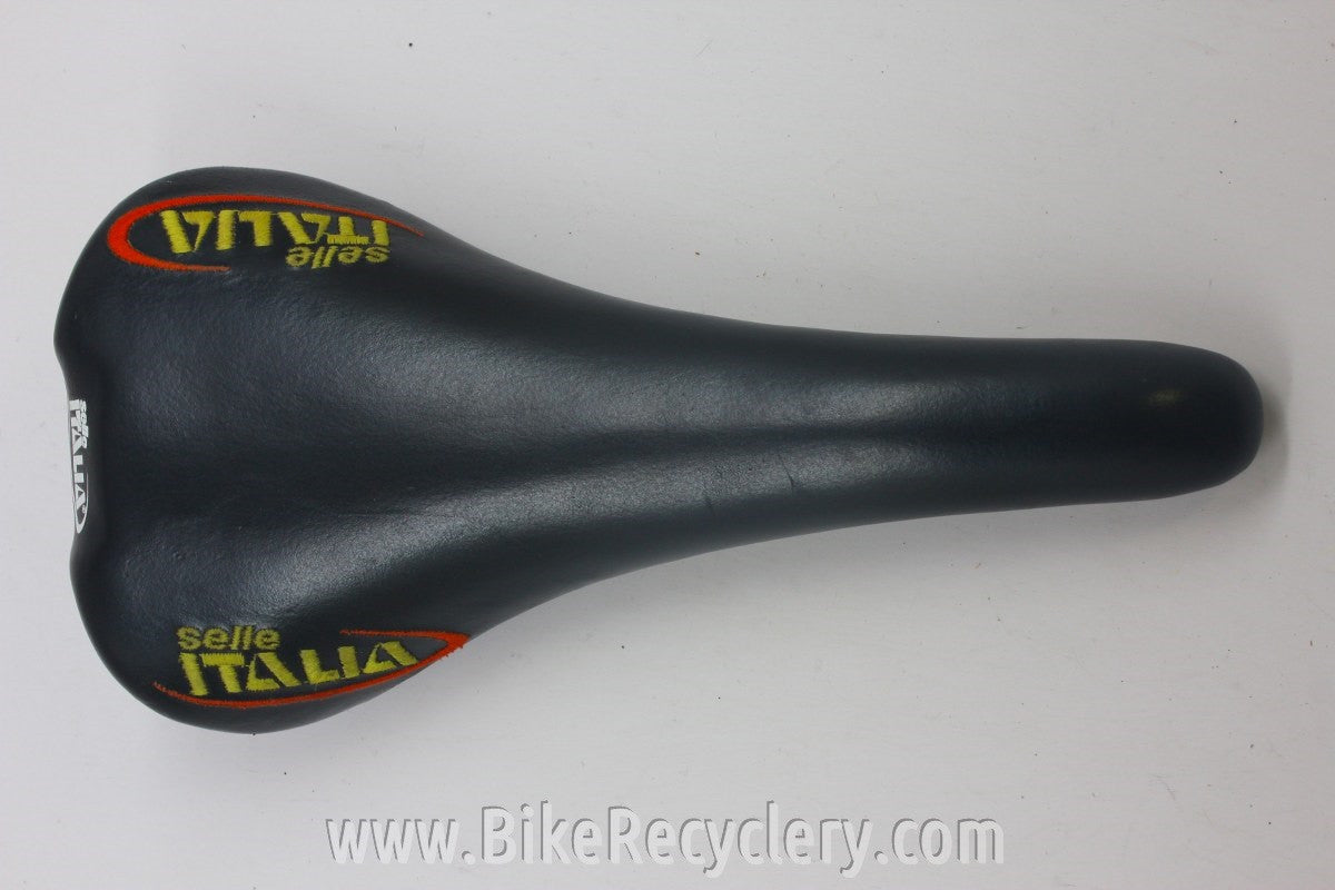 Selle Italia Flite Titanium Saddle: Black Red Yellow 1999