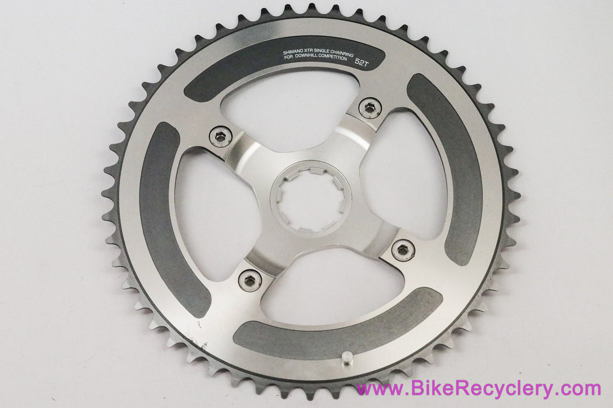 NOS Shimano XTR FC-M92 DH Competition 52t Chainring & Bolts + 4-Bolt Spider (take-off)
