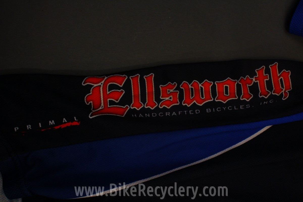 Ellsworth Cycling Jersey: SMALL Primal Wear Black/Blue MINT or NOS