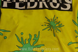 Pedros Cycling Jersey: 1990's SMALL Mountain Bike Yellow / Sea foam Green