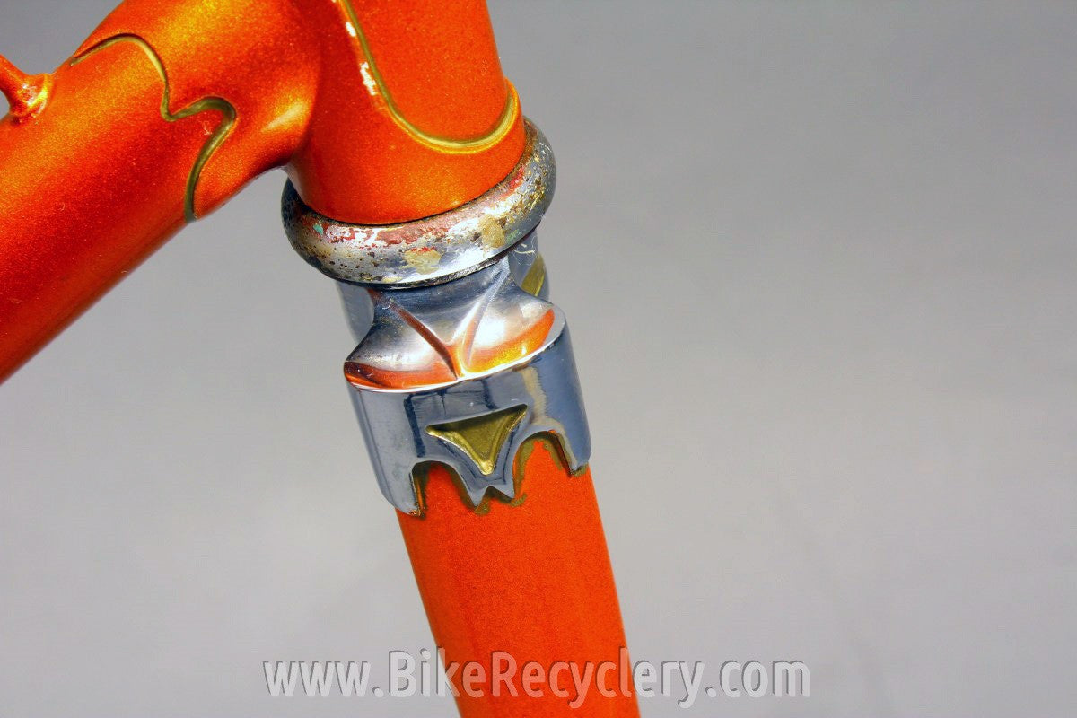 Saxon Twin Tube Bicycle Frame & Fork: English, 1930's 1940's Restored 54cm